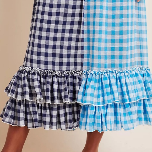 Anthropologie Gigi Ruffled Gingham Maxi Skirt - Picture 5 of 6